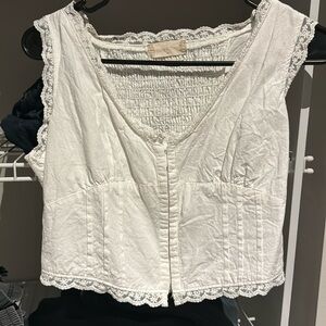Altard State Corset Top with Lace Detail